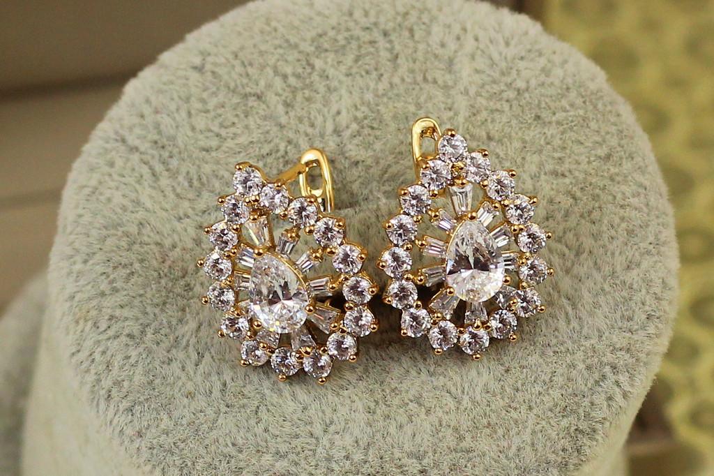 Серьги Xuping Jewelry Легион 2 см Золотистый (2367487645)