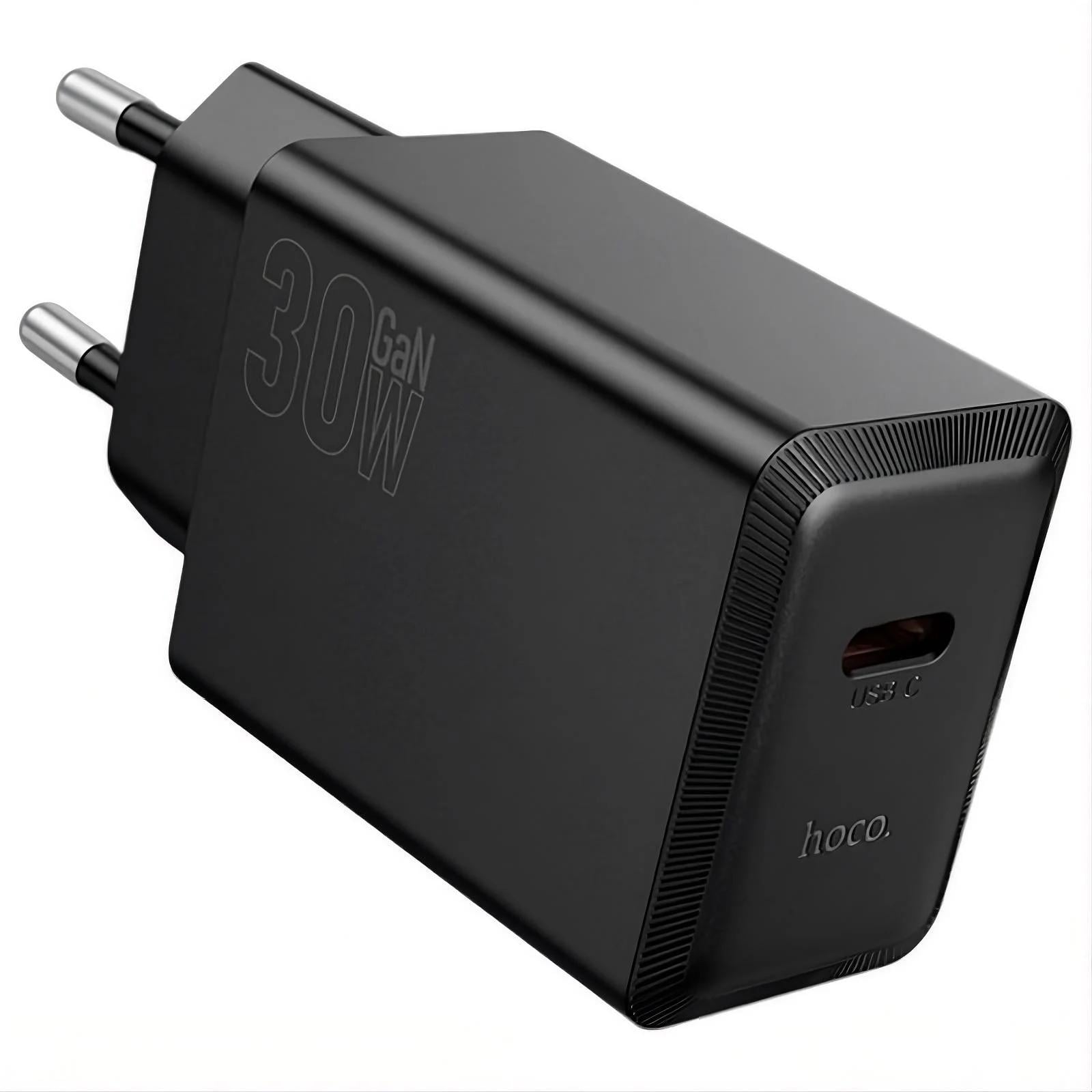 Зарядное устройство для телефонов Hoco N70 Nuevo single port PD30W charger set Black (26323)