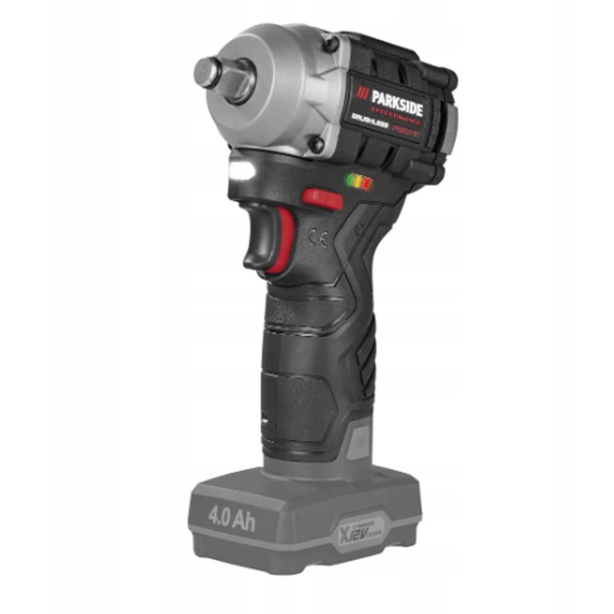 Гайковерт ударный бесщеточный аккумуляторный PARKSIDE PERFORMANCE PPDSSA 12 A1 12 В 350 Нм 1/2" без АКБ и ЗУ (2977557121)