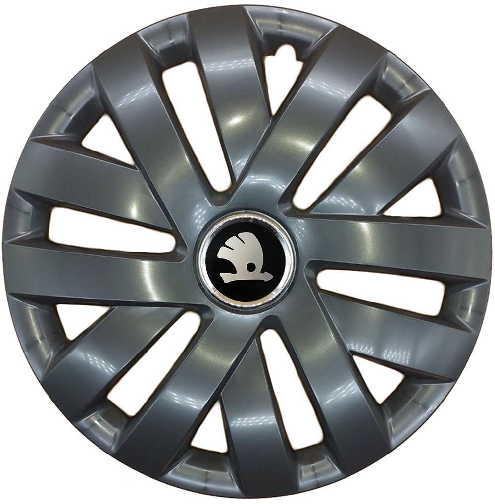Комплект колпаков SJS R15 для Skoda 315 4 шт. Черный (107234)