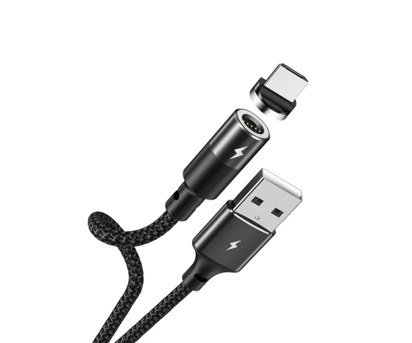 Кабель Data Remax Zigie RC-102m microUSB magnetic 1,2 м Black