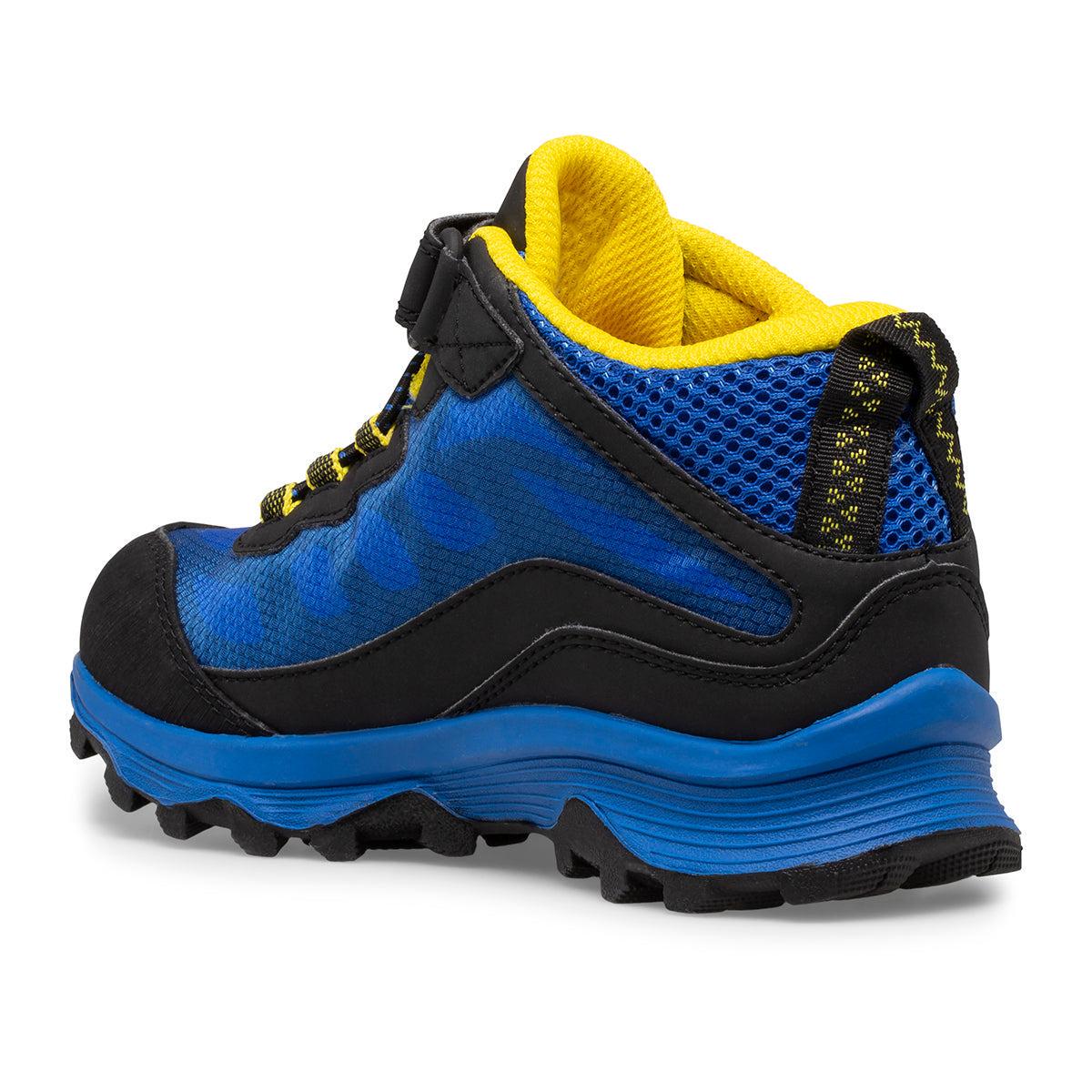 Черевики дитячі зимові MERRELL Moab Speed Mid AC Waterproof р. 35,5/24 см Black/Royal/Yellow (13885911) - фото 2 Черевики дитячі зимові MERRELL Moab Speed Mid AC Waterproof р. 35,5/24 см Black/Royal/Yellow (13885911) - фото 2