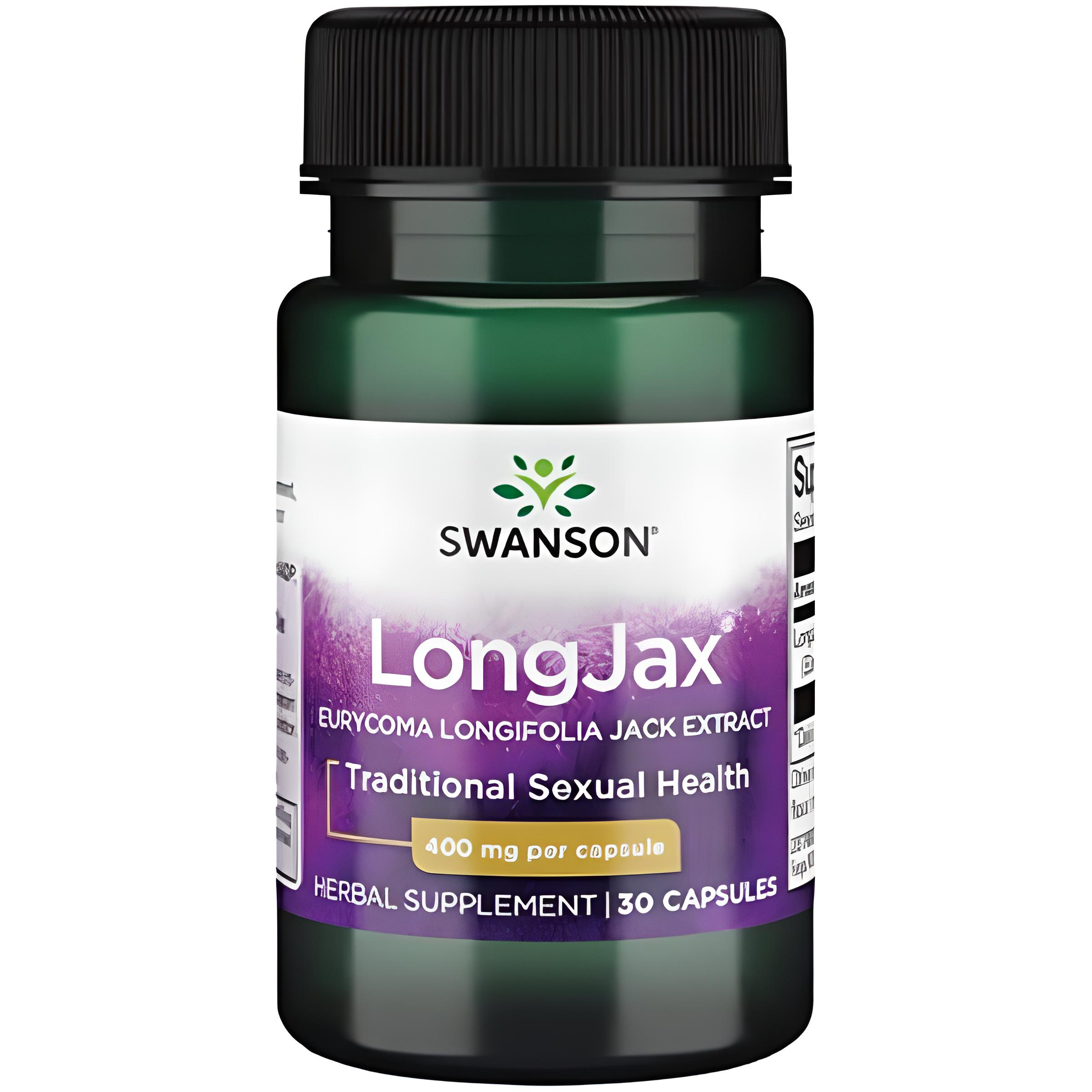 Экстракт корня Эврикомы Swanson LongJax Eurycoma Longifolia Jack 400 мг 30 Caps