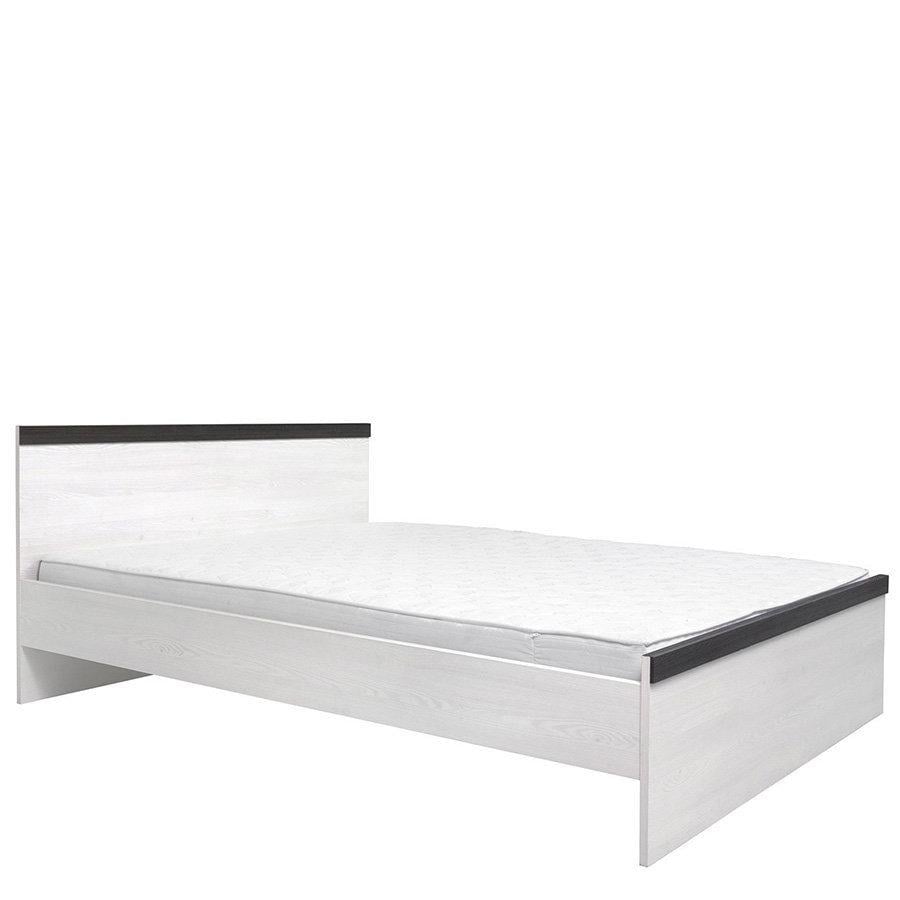 Ліжко полуторне Gerbor Порто LOZ/140 з ламінованої ДСП з каркасом 140x200 см Джанні/Сосна ларико (8004590)