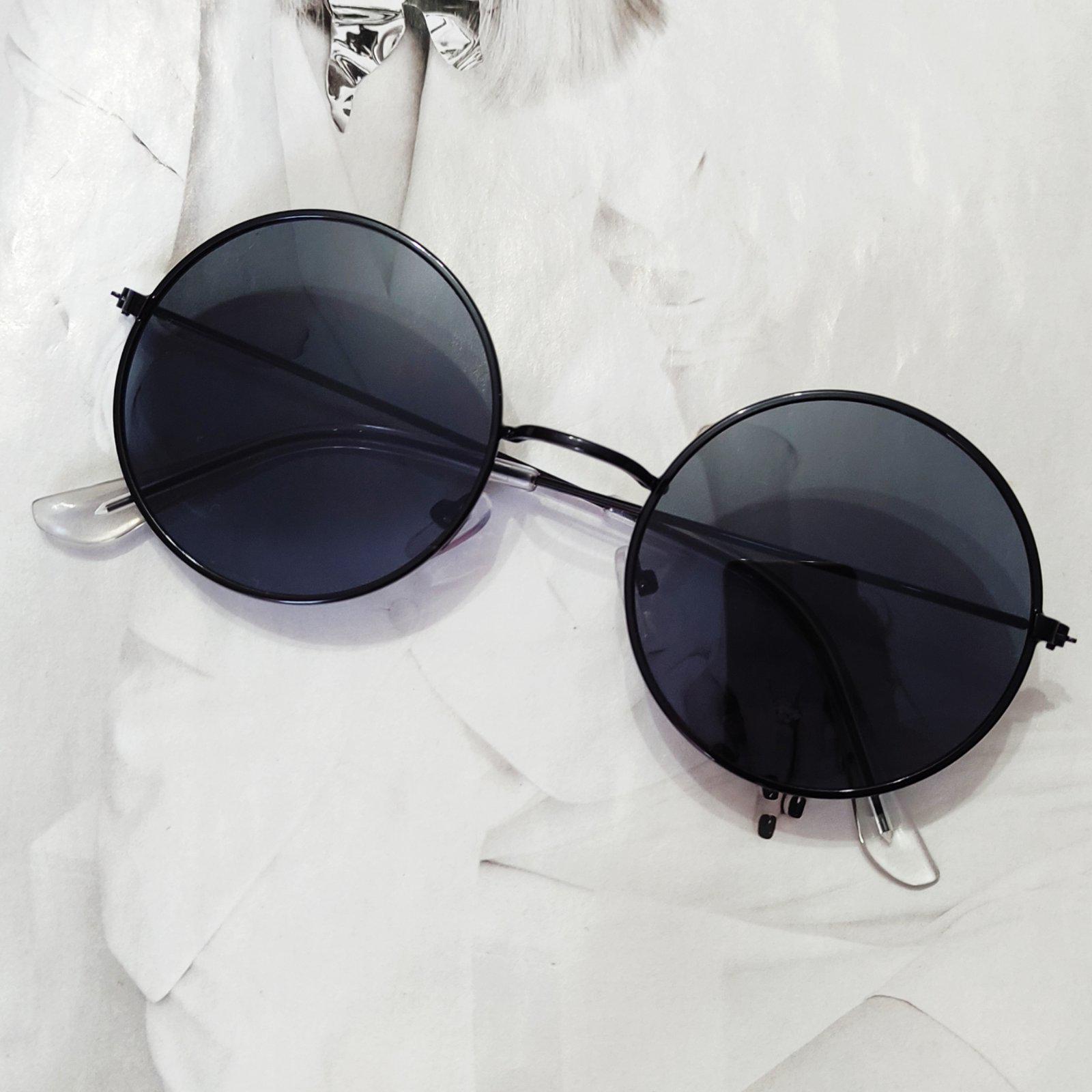 Цветные круглые очки тишейды Черный (381-2)