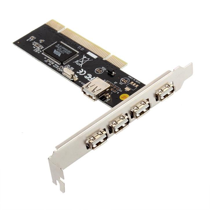 Контроллер переходник из PCI слота на 5xUSB портов USB 2.0 (287468)
