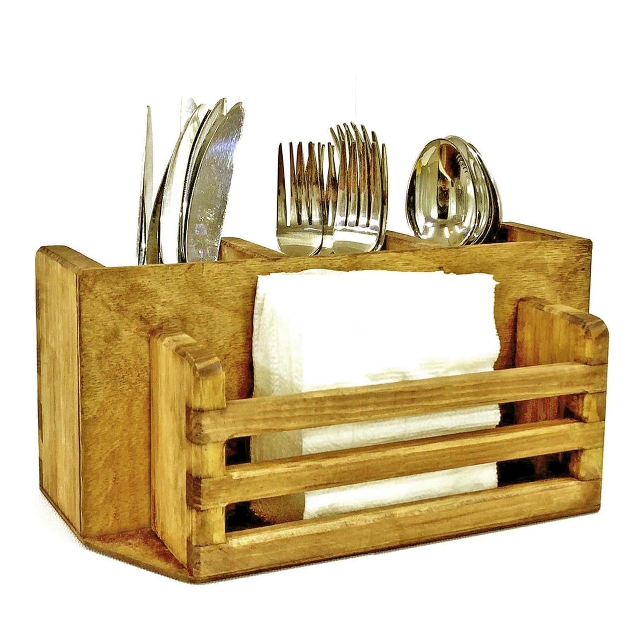 Подставка для столовых приборов из дерева Салиера Сиена (Псп-000605)