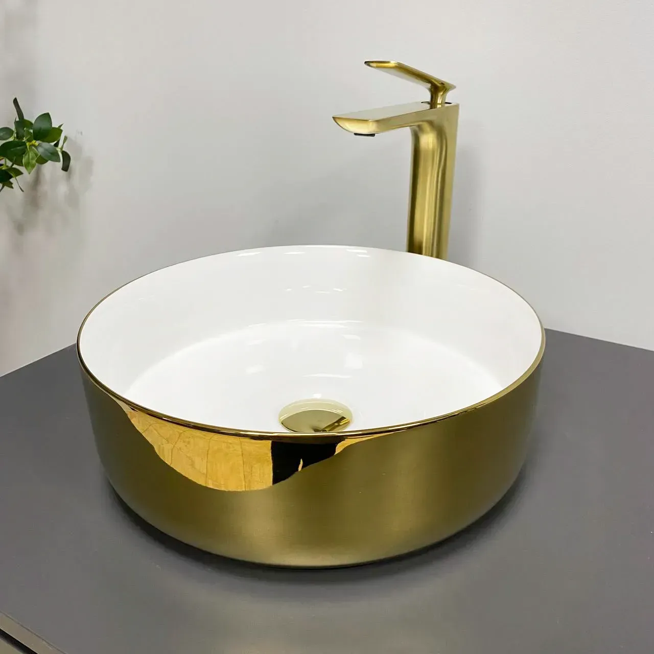 Умывальник накладной VBI PRATO GOLD WHITE 360x360 мм (VBI-011415) Умывальник накладной VBI PRATO GOLD WHITE 360x360 мм (VBI-011415)