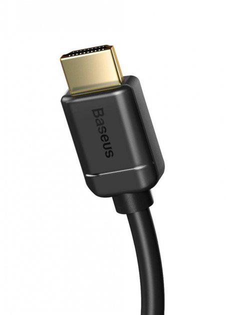 Кабель Baseus HDMI 4K Adapter Cable 1 м CAKGQ-A01 Black (e5b142d6) - фото 5