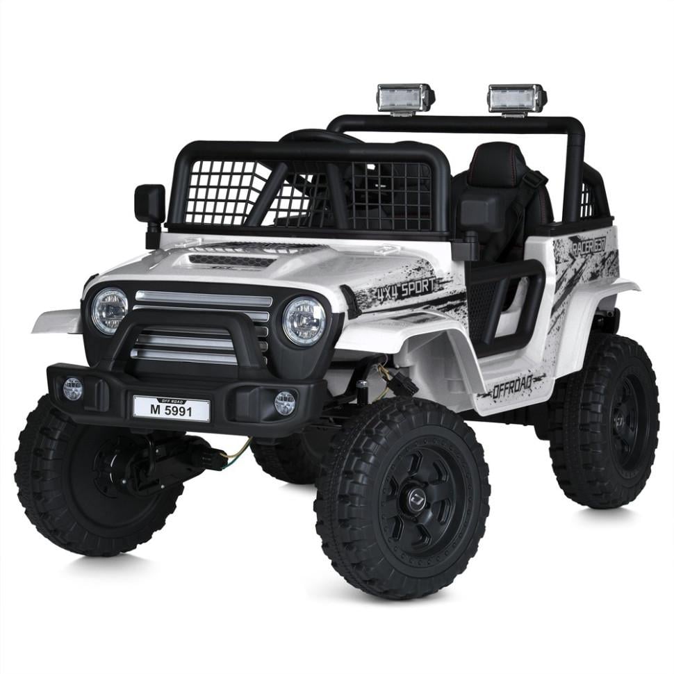 Детский электроджип Bambi 24V 4x50W с пультом до 50 кг Белый (DE-169-E-452)