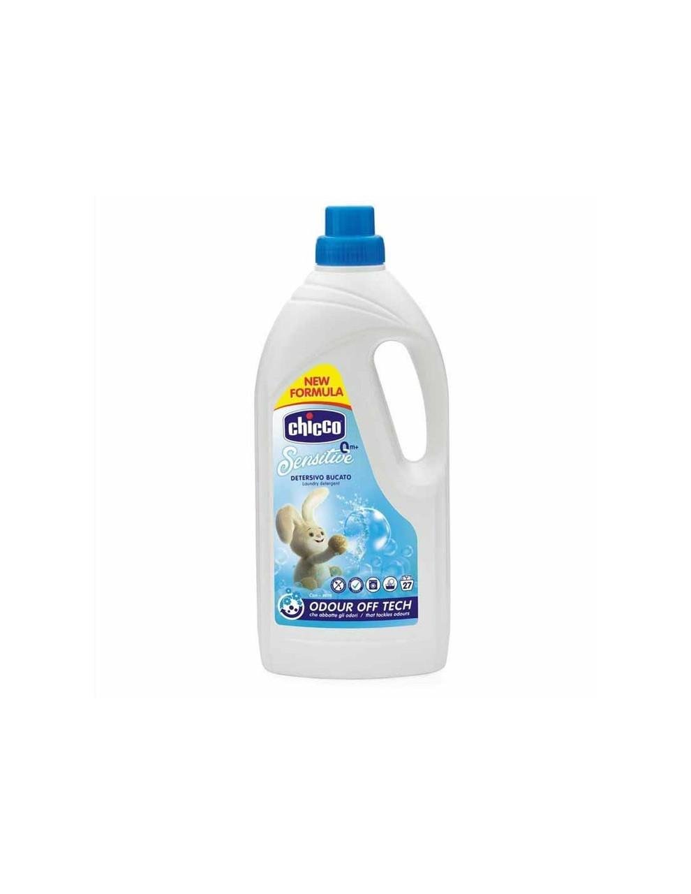 Гель для прання Chicco дитячий Sensitive Odour Off Tech 27 прань 1500 мл (8058664122325)