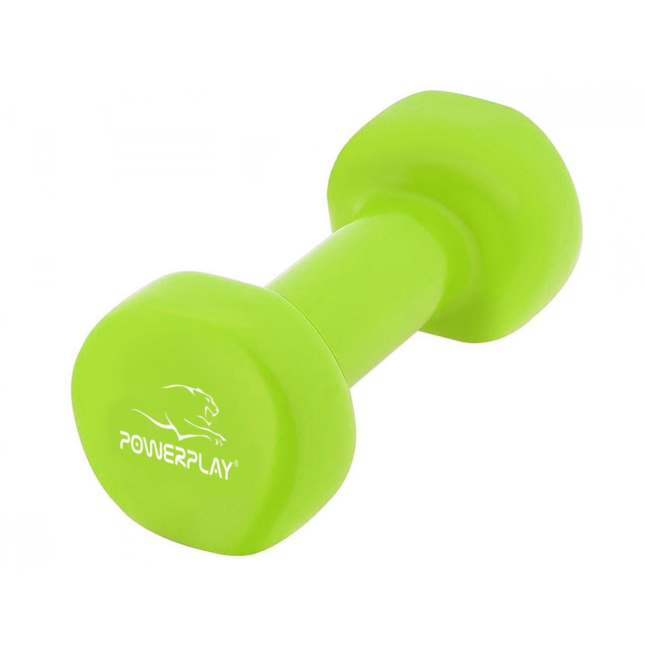 Гантель виниловая PowerPlay PP 4103 1 шт. 1,5 кг Зеленый (A-013162) - фото 3 Гантель виниловая PowerPlay PP 4103 1 шт. 1,5 кг Зеленый (A-013162) - фото 3