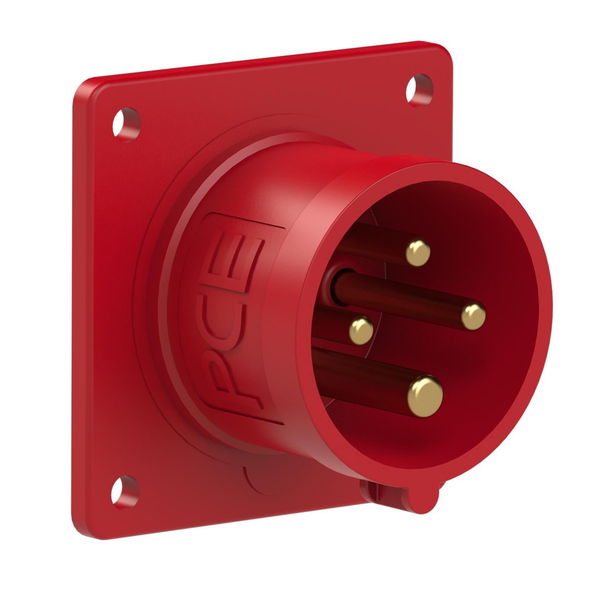 Силова вилка вбудована PCE 3P+E IP44 16A 400V (614-6)