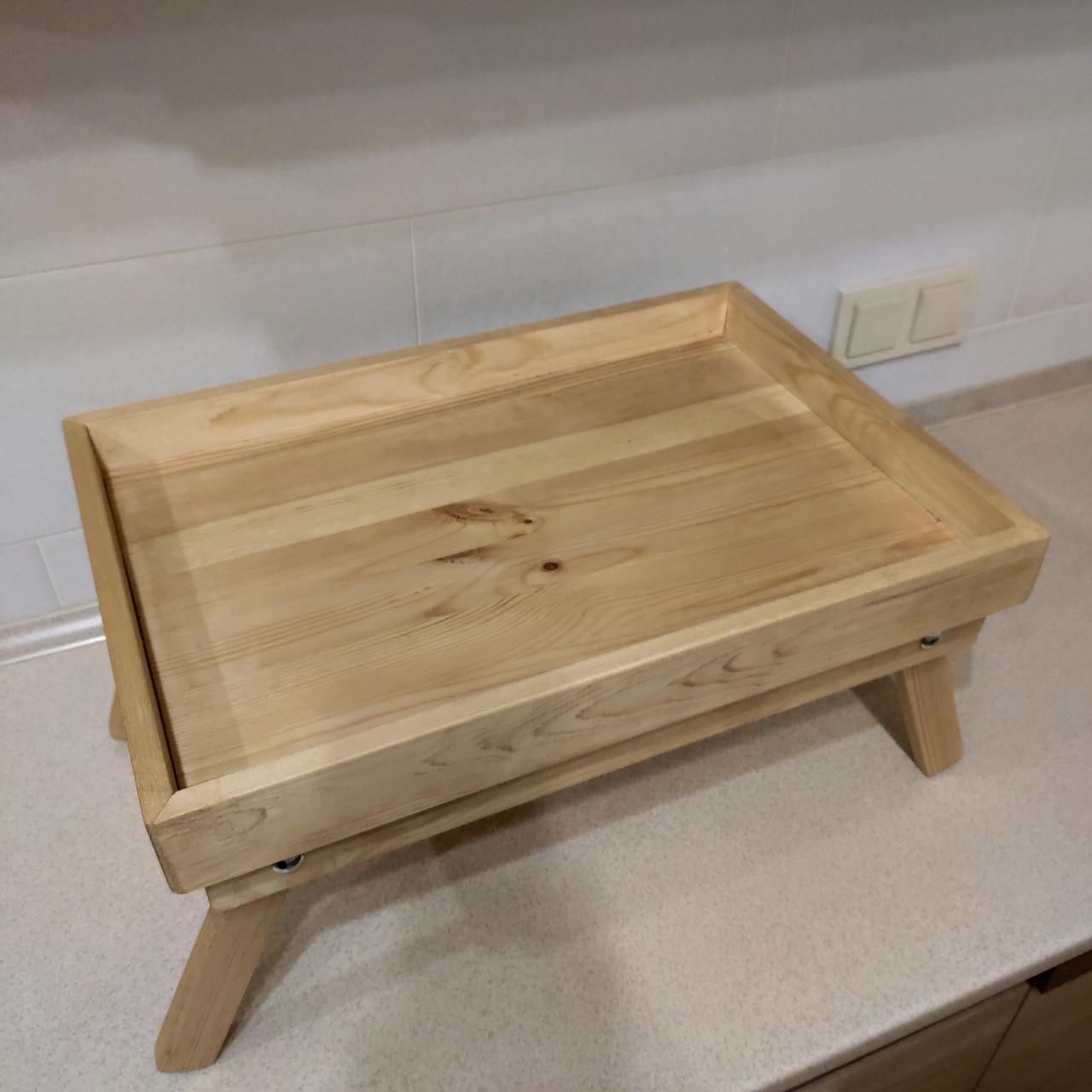 Столик-таця для сніданку в ліжко з дерева (2089249746) - фото 6