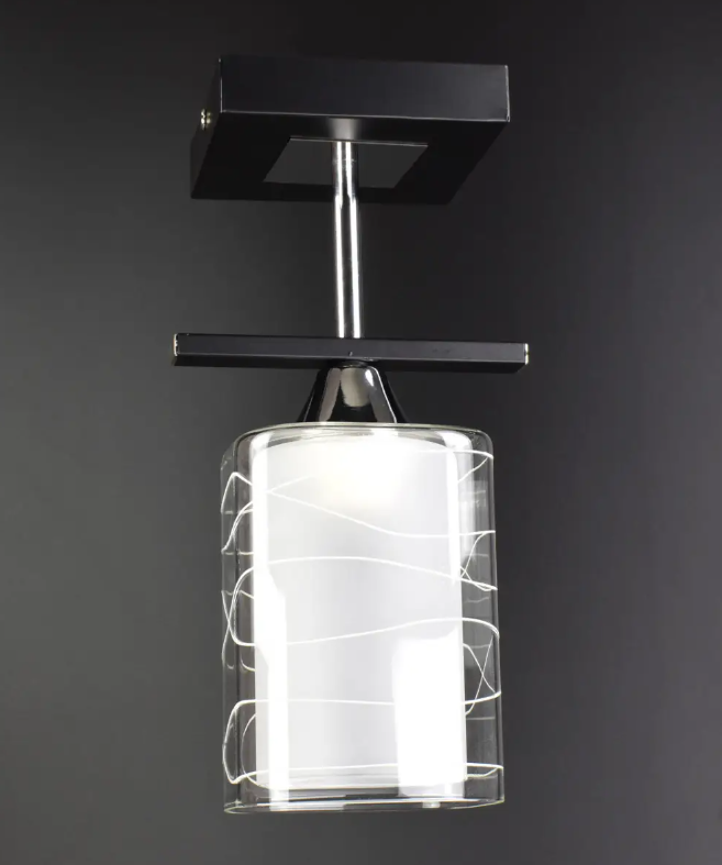 Люстра потолочная на 1 лампочку 126/1P-bk Черный (NA005124)