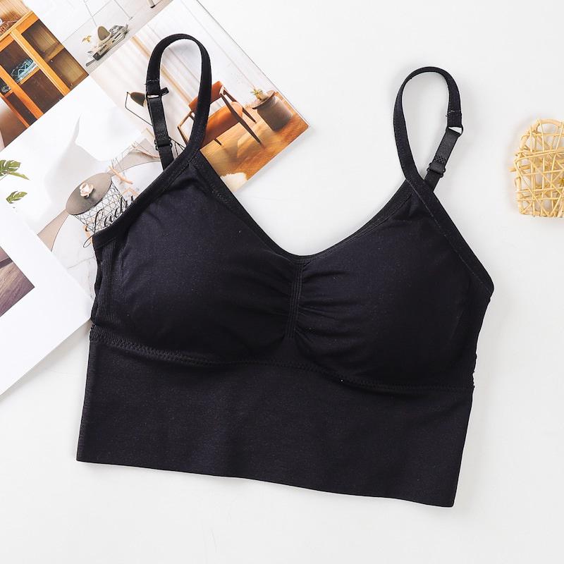 Топ женский удлиненный с регулируемыми бретелями универсальный Черный (006-001001)