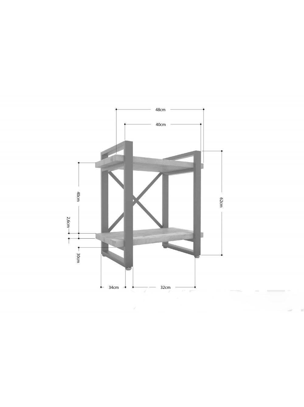Тумба ночная MSM Айсберг Лофт (93017) - фото 2 Тумба ночная MSM Айсберг Лофт (93017) - фото 2