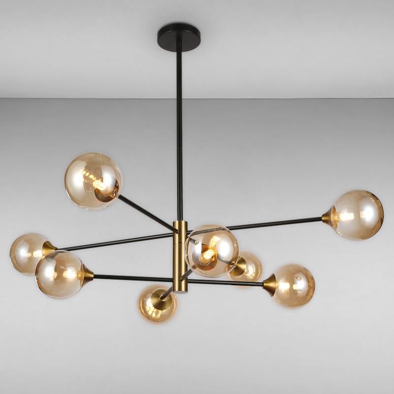 Люстра-молекула подвесная Light House LS-17078-8 Черный (16255)