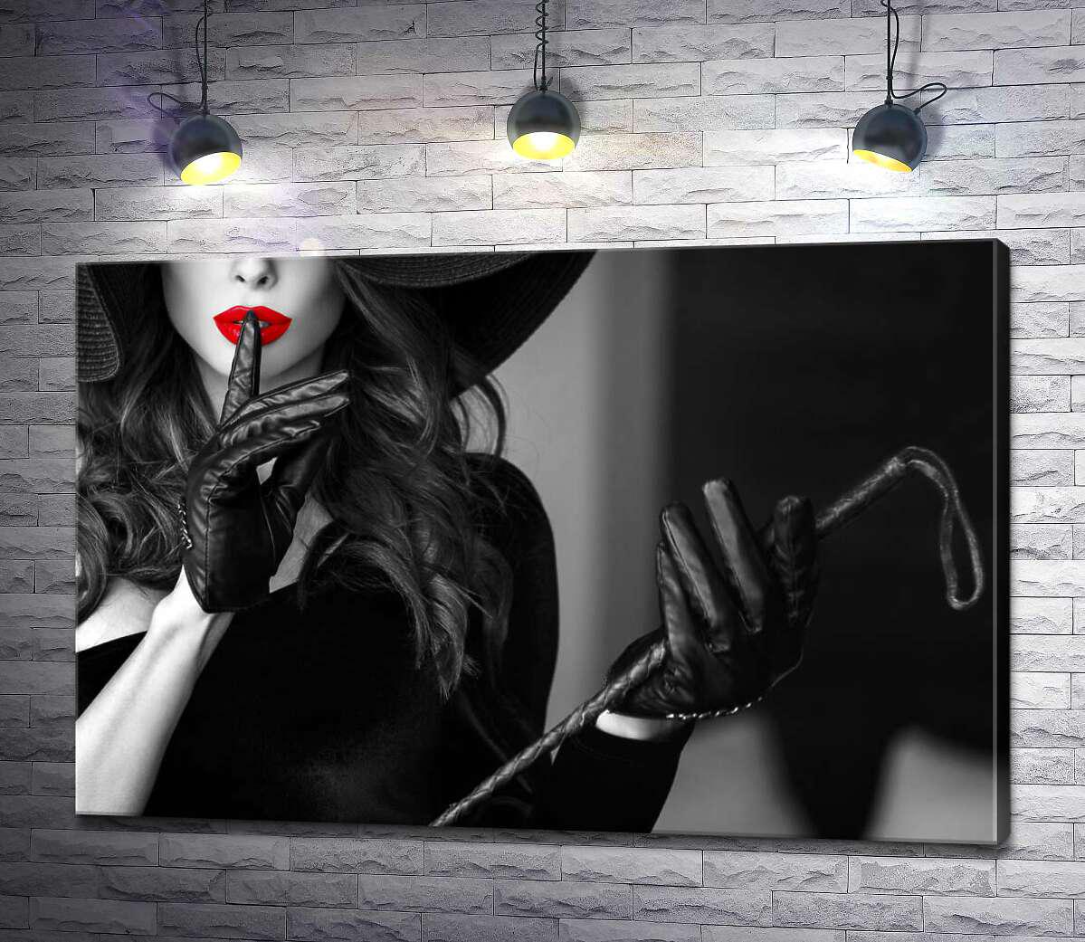 Картина ArtPoster Загадочная леди в черном 130x87 см Модуль №1 (003072)