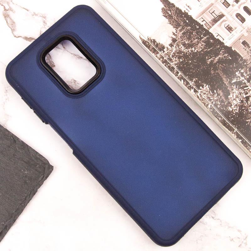 Противоударный Чехол TPU+PC Lyon Frosted для Xiaomi Redmi Note 9s / Note 9 Pro / Note 9 Pro Max Navy Blue - фото 4