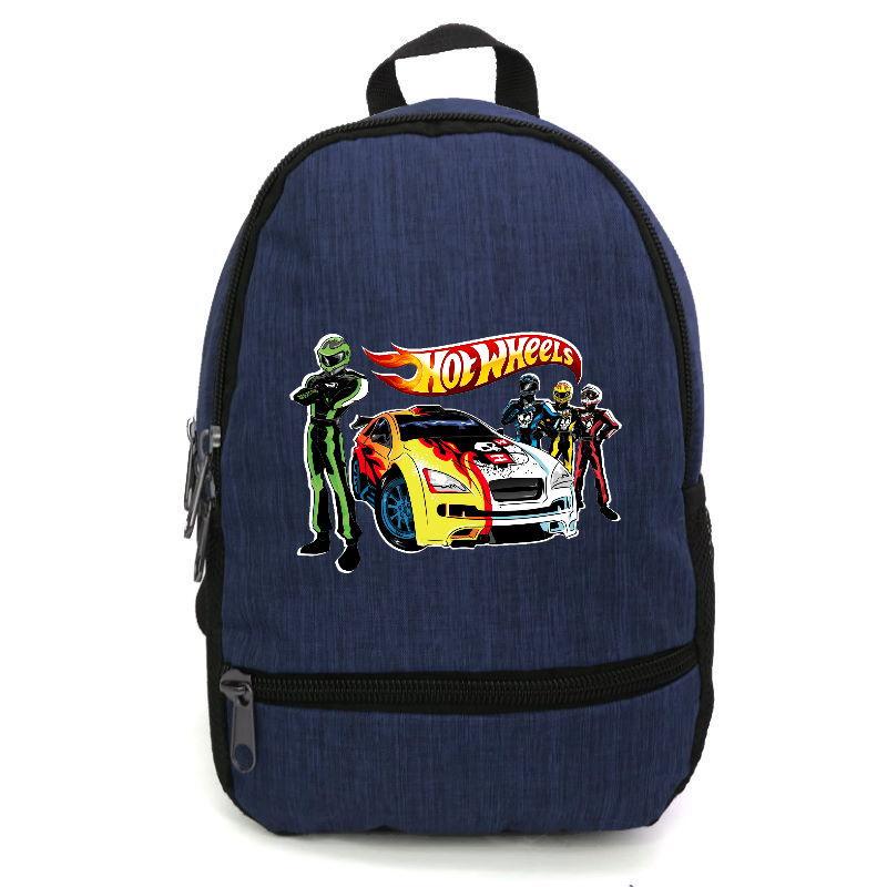 Школьный рюкзак Cappuccino Toys с принтом Hot Wheels-002 12,5 л Синий (1391880473)