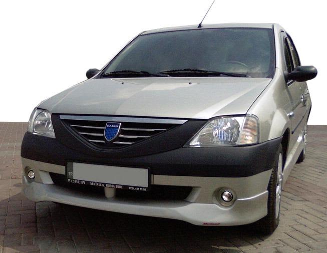 Передний бампер Meliset для Renault Logan I 2005-2008 гг. стеклопластик Под покраску