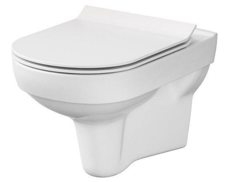 Унитаз подвесной Cersanit 794 CITY CLEAN ON SLIM с крышкой из дюропласта и микролифтом (000020744)