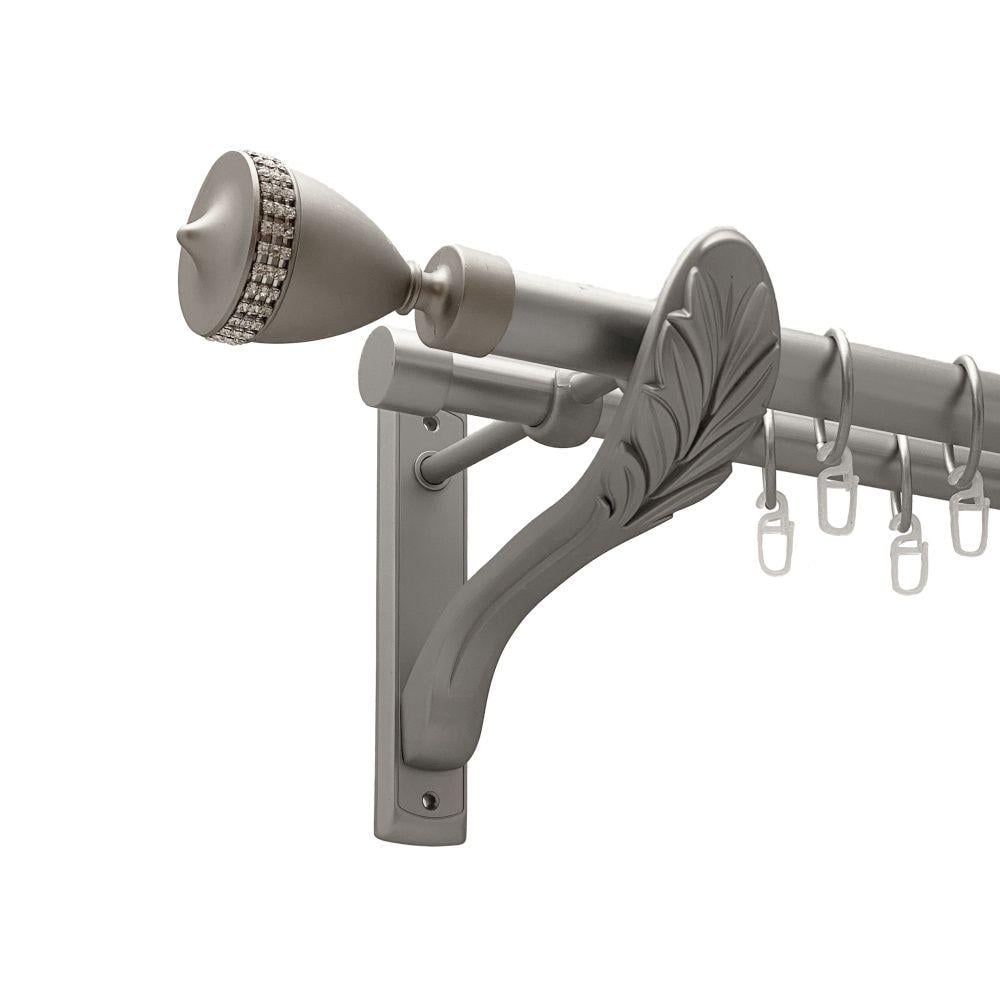 Карниз Orvit Етернія металевий дворядний ретро гладка труба кільце металеве 25/19 мм 300 см Сатин (00-00021842)