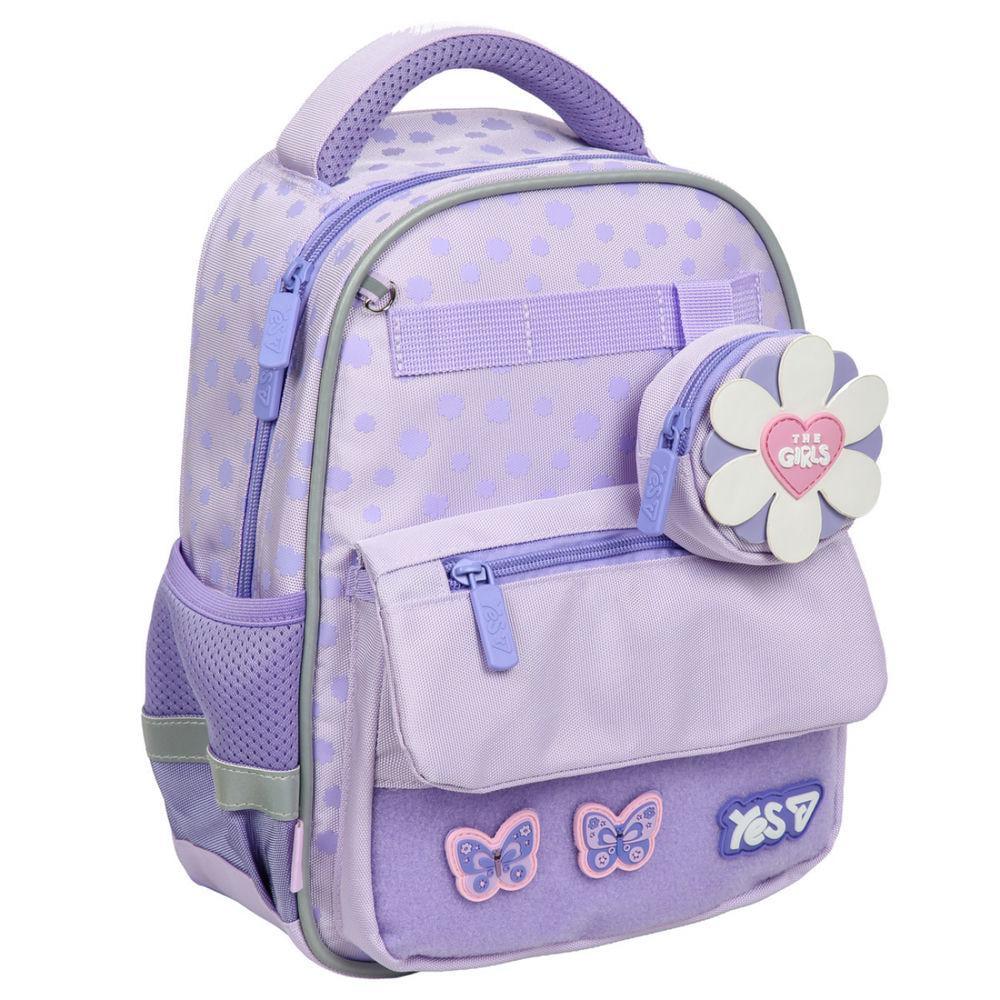Рюкзак детский YES Flower Smile 32x24x12 см 7,2л Фиолетовый (550461)