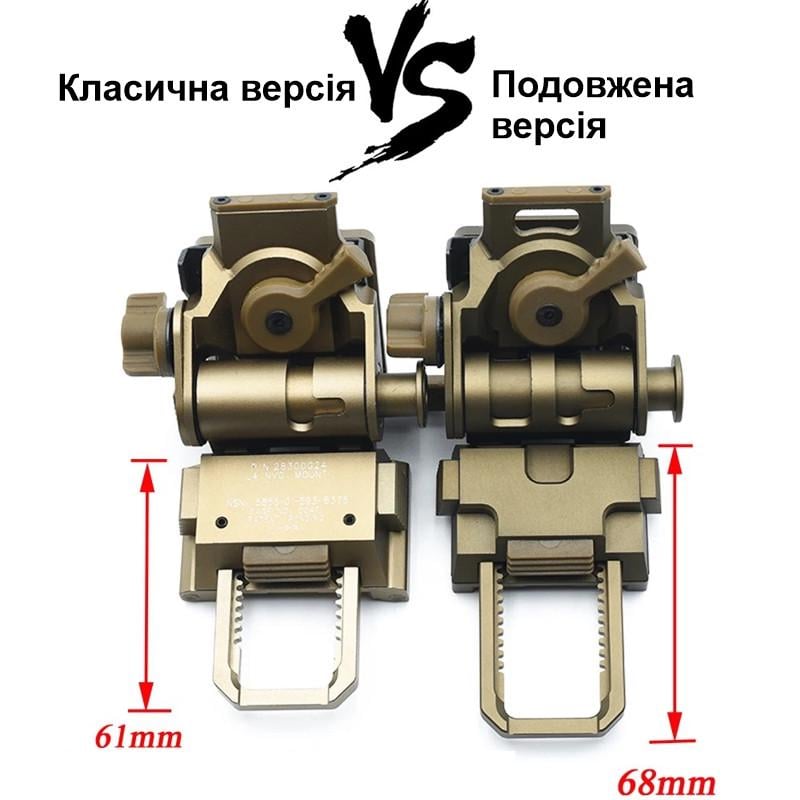 NVG-кріплення для ПНО DOVETAIL Ластівчин хвіст L4G24 long edition Чорний (100981-L) - фото 7 NVG-кріплення для ПНО DOVETAIL Ластівчин хвіст L4G24 long edition Чорний (100981-L) - фото 7