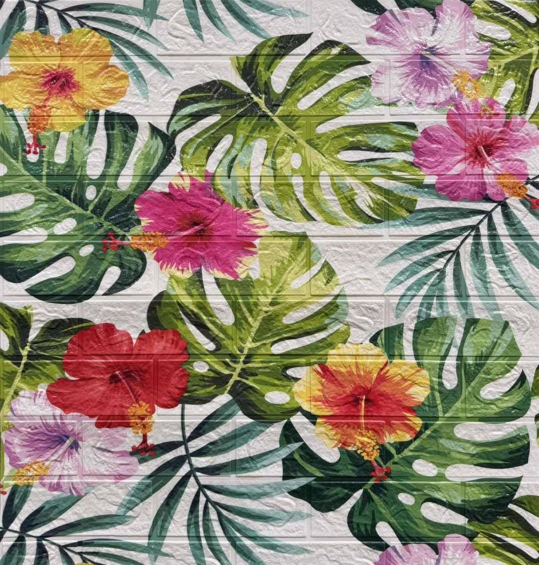 3D-панель декоративна самоклеюча Тропічний рай 700x700x4 мм (TPN4-067)