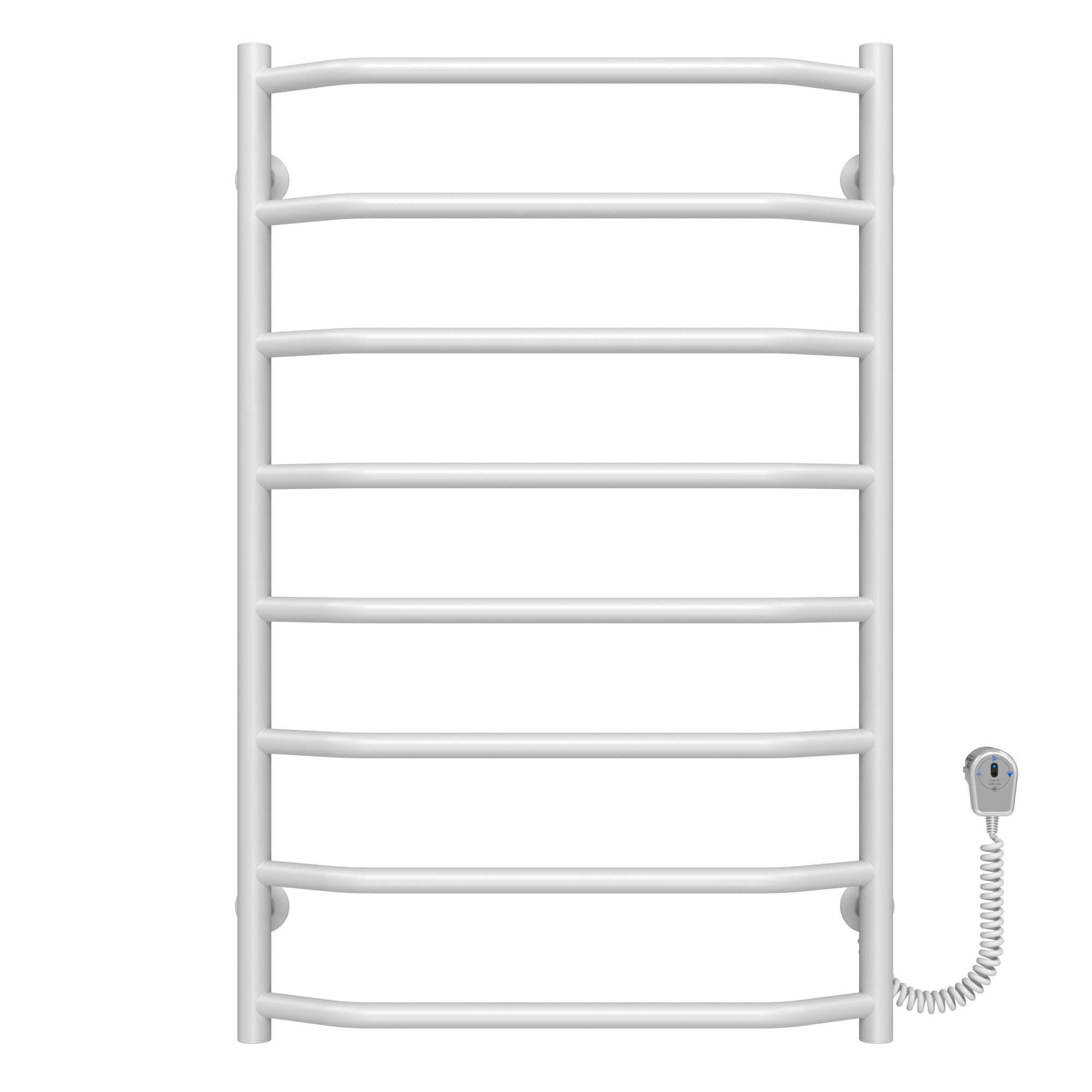 Полотенцесушитель электрический Deffi Трапеция П8 EF16 правое подключение крашеная сталь 500х800 мм Белый (D.TR.80.50.8.E.W.R.5)