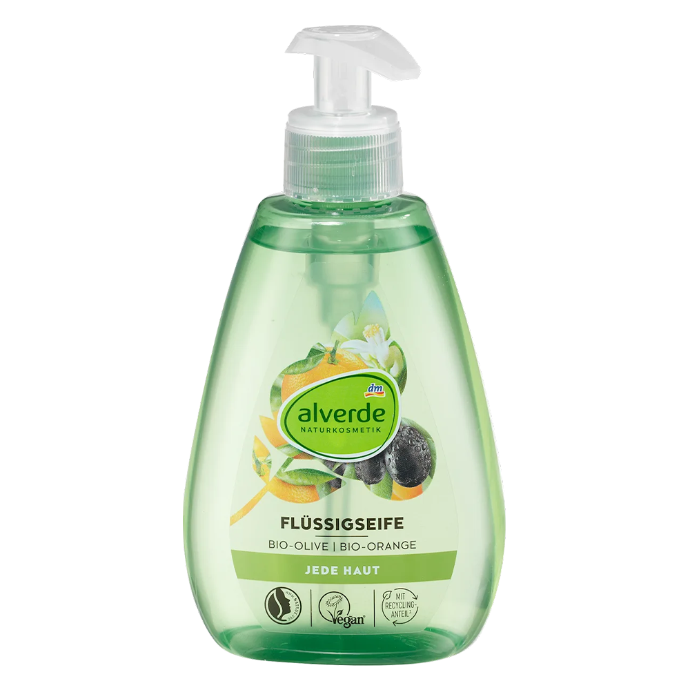 Мыло жидкое Alverde Naturkosmetik с оливковым и апельсиновым маслом 300 мл