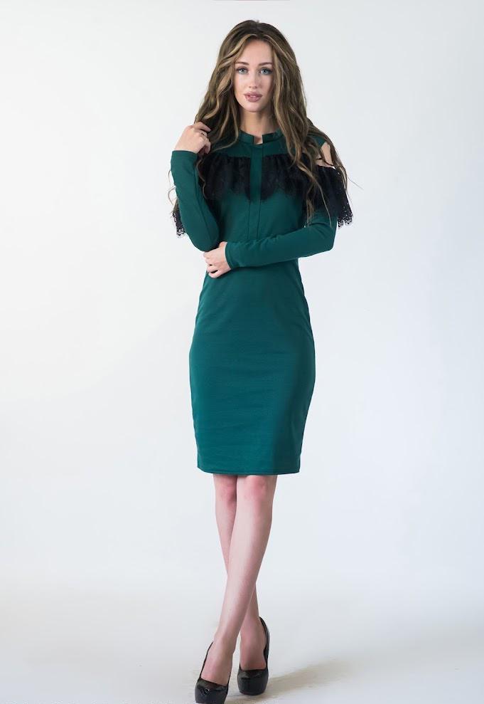 Сукня жіноча Podium Elita 21162-DARKGREEN L Зелений