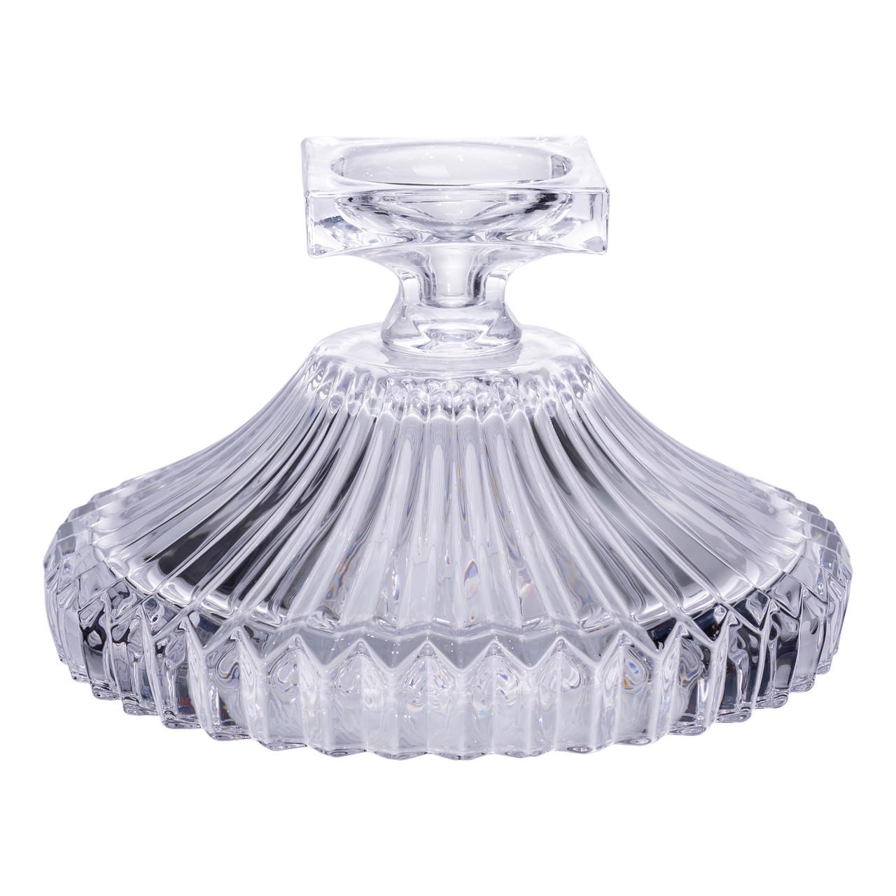 Фруктовница стеклянная на ножке Ø29 см Прозрачный (HP-19-139RB) - фото 4