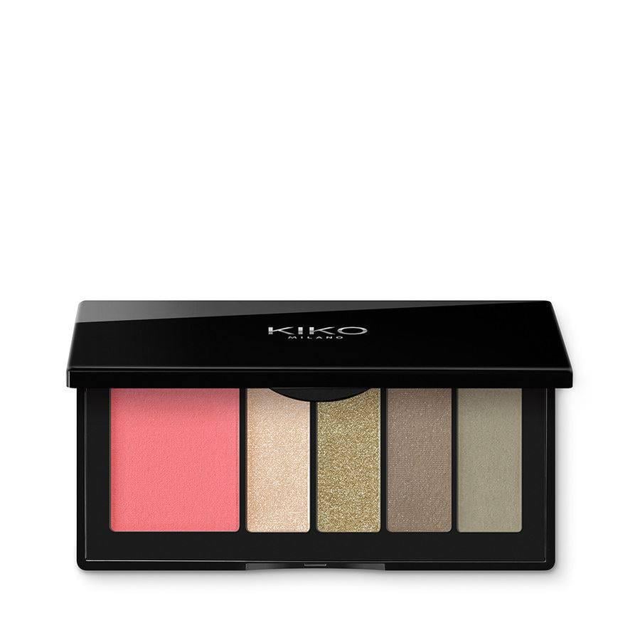 Стійкі тіні для повік Kiko Smart Eyes And Cheeks Palette відтінок 02 - фото 4