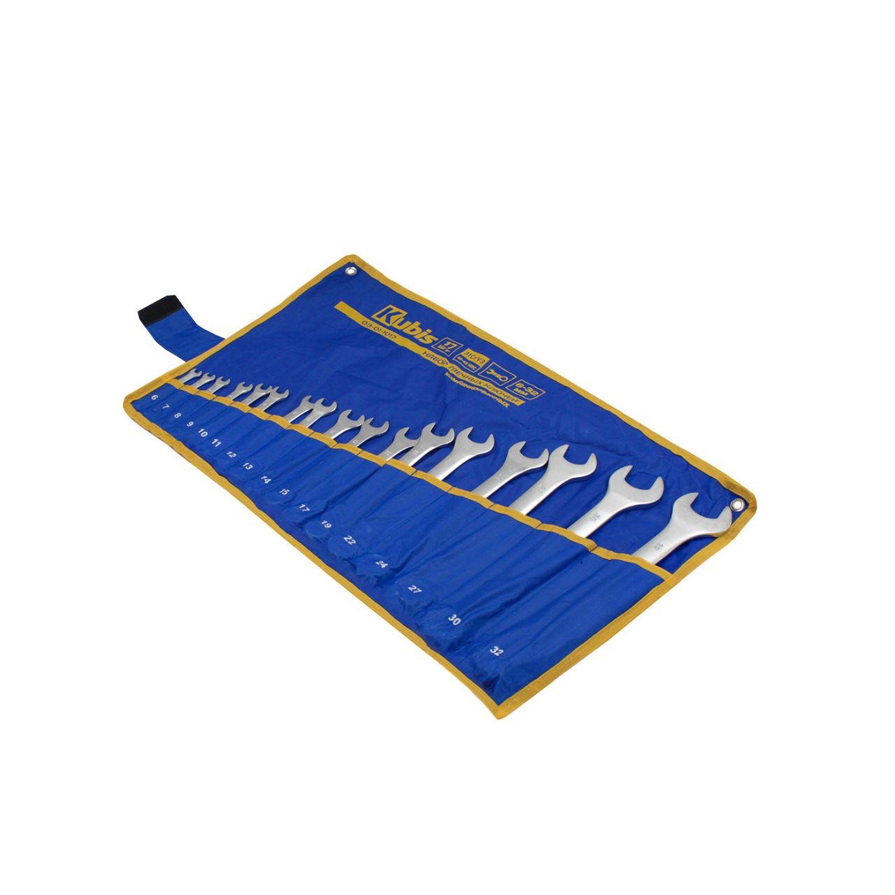 Набор комбинированных ключей Kubis 31CrV3 17 шт. (03-01-1017) - фото 2 Набор комбинированных ключей Kubis 31CrV3 17 шт. (03-01-1017) - фото 2