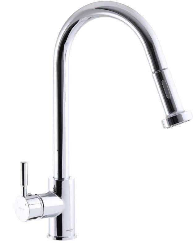 Смеситель для кухни MIXXUS PREMIUM Hans 014 с выдвижной лейкой MI2882