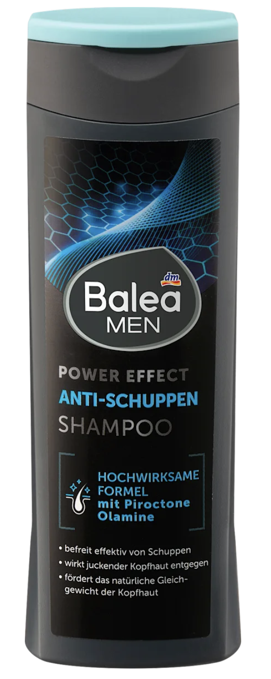 Шампунь чоловічий Balea Power Effect проти лупи 250 мл (4067796179736)
