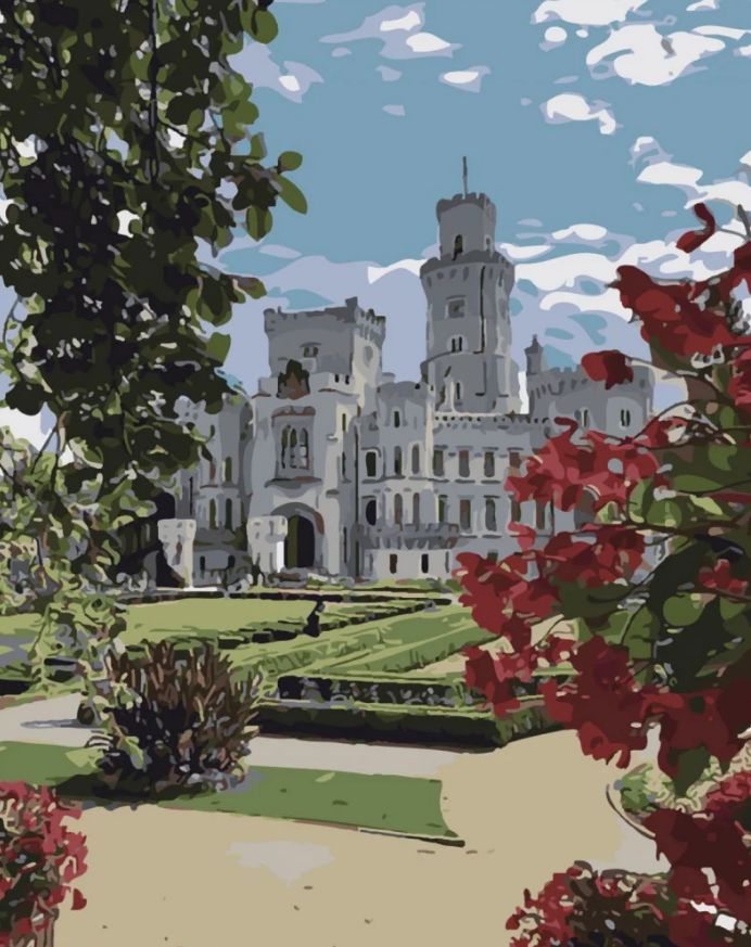 Картина по номерам Strateg Вид на поместье 40x50 см (SY6517)