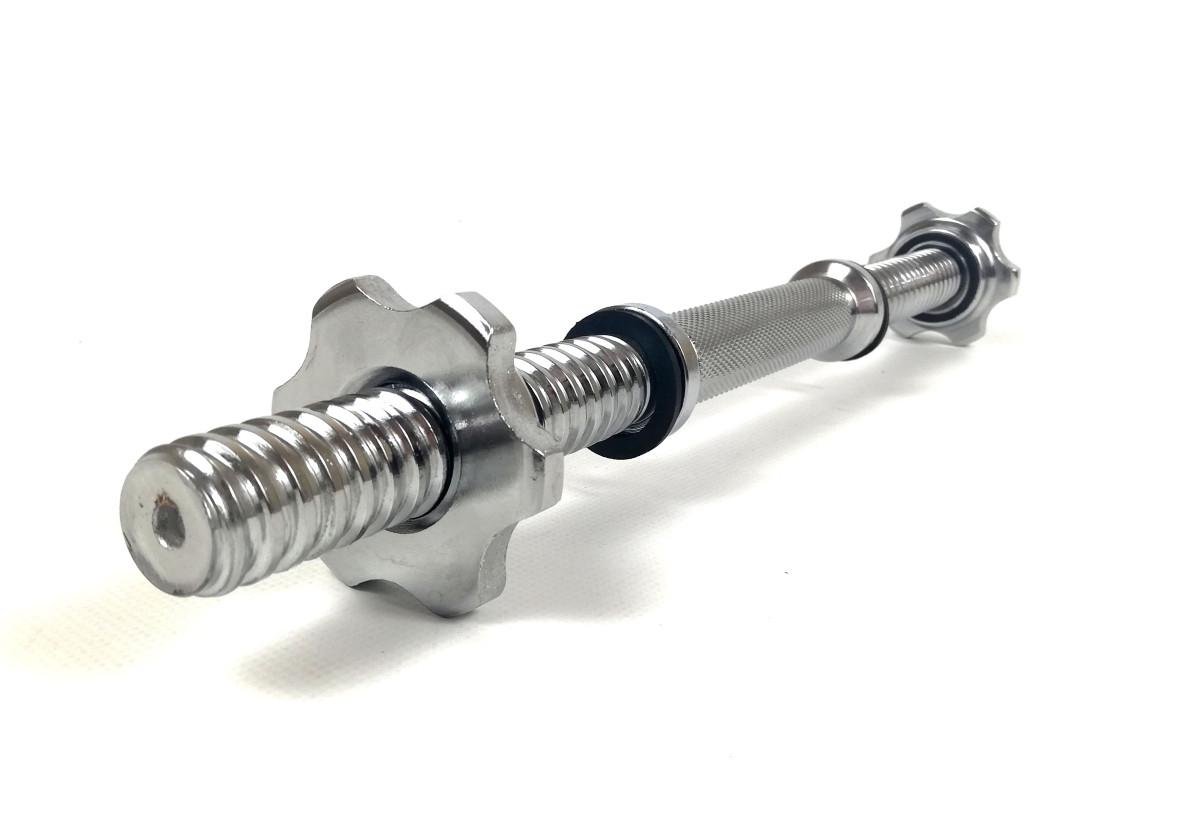 Гриф гантельний EasyFit 40 см Ø 25 мм Хром (EF-8049) - фото 2 Гриф гантельний EasyFit 40 см Ø 25 мм Хром (EF-8049) - фото 2