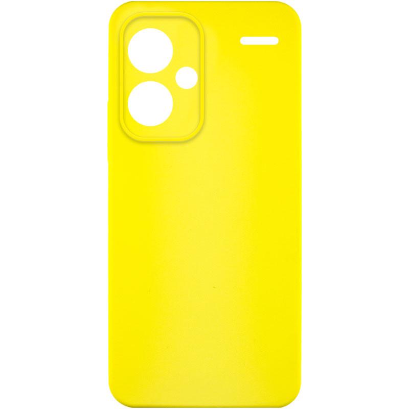 Противоударный чехол Silicone Cover Lakshmi Full Camera (A) для Xiaomi Redmi Note 13 Pro+ Желтый / Flash