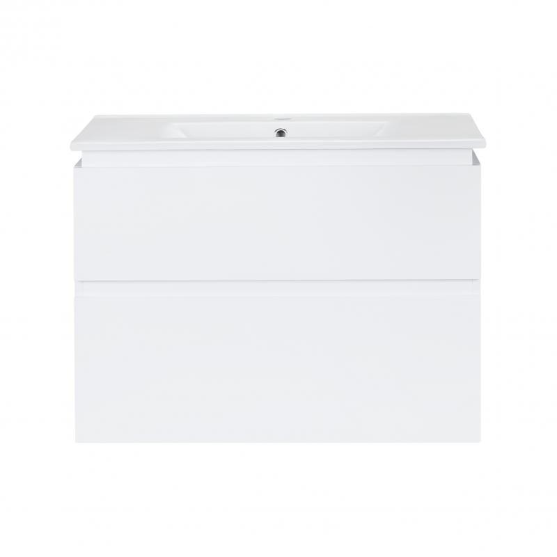Комплект тумба підвісна та раковина врізна Q-tap Albatross 810х725х460 White (QT0172TP800D3080CW)
