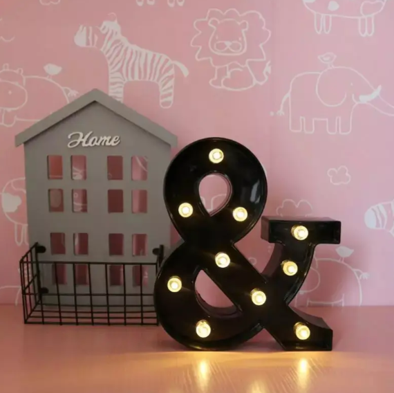 Літера з підсвіткою End об'ємна маленька 22x18 см Чорний (Ч1240) - фото 4 Літера з підсвіткою End об'ємна маленька 22x18 см Чорний (Ч1240) - фото 4