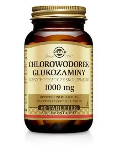 Витамины из глюкозамина гидрохлорид Solgar CHLOROWODOREK GLUKOZAMINY 60 табл.