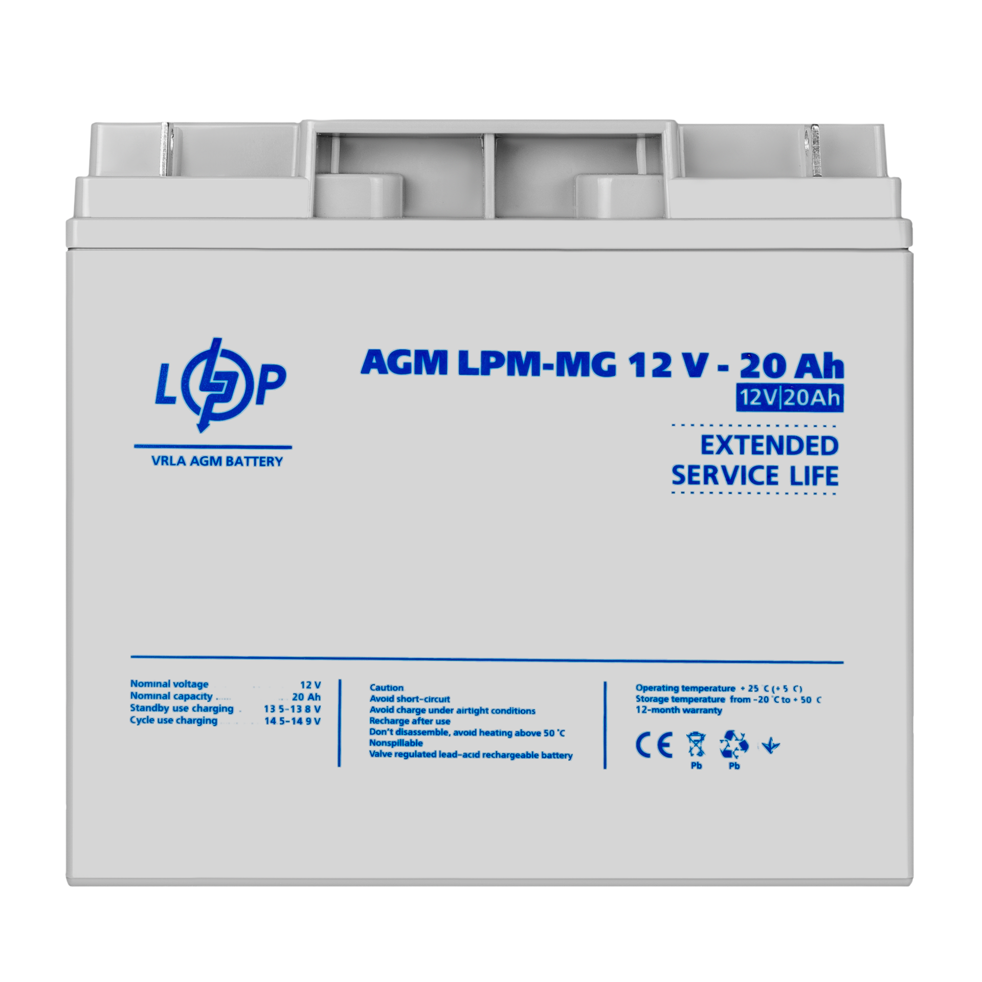 Аккумулятор мультигелевый LPM-MG 12V-20 Ah