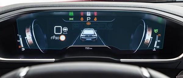 Стекло защитное Pixsel гибридный глянец на приборную панель Peugeot 508 11,7“ 2018