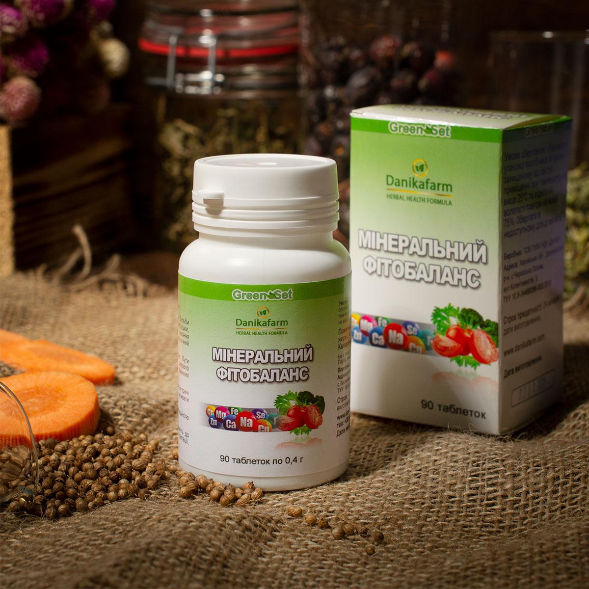 Натуральная добавка ДаникаФарм Минеральный фитобаланс 90 таблеток