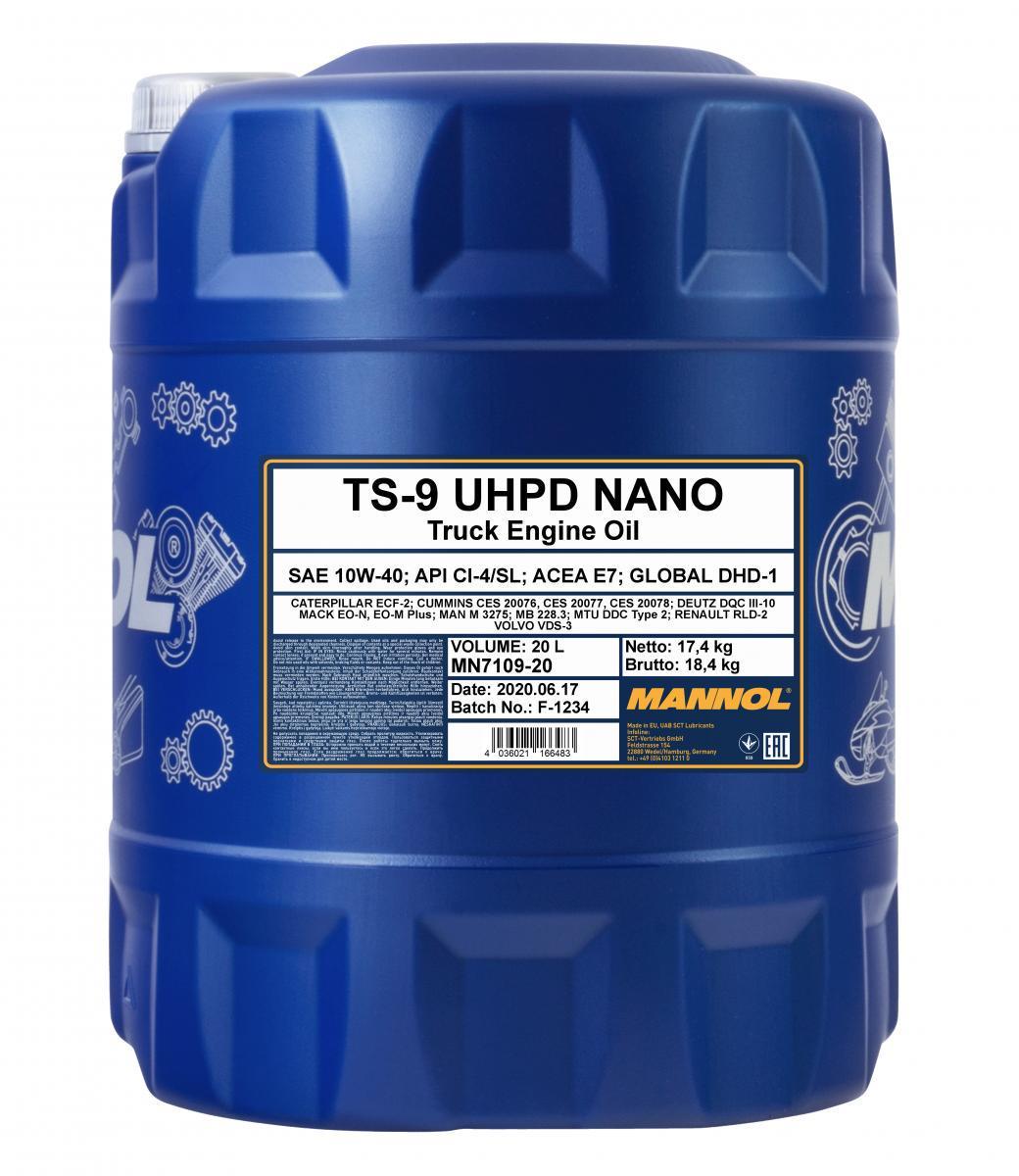 Моторна олія Mannol 7109 TS-9 UHPD Nano 10W-40 20 л (MN7109-20)