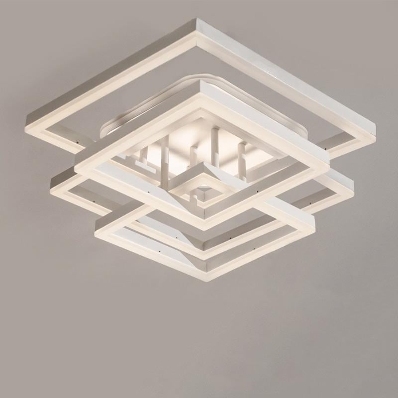 Стельова люстра LED з диммером та підсвічуванням DS-18001/22X LED 3color dimmer 135W Білий